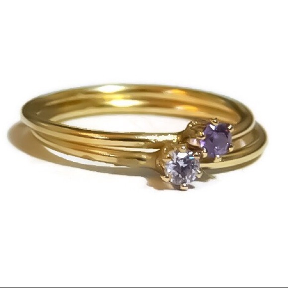 Stacking Rings Set of 2 - Picture 2 of 8